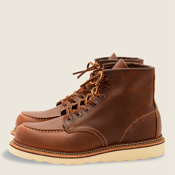 Red Wing Heritage Boots Classic Moc - 6-Inchr Rough & Tough Læder - Brune - Herre 0143-DPOJI